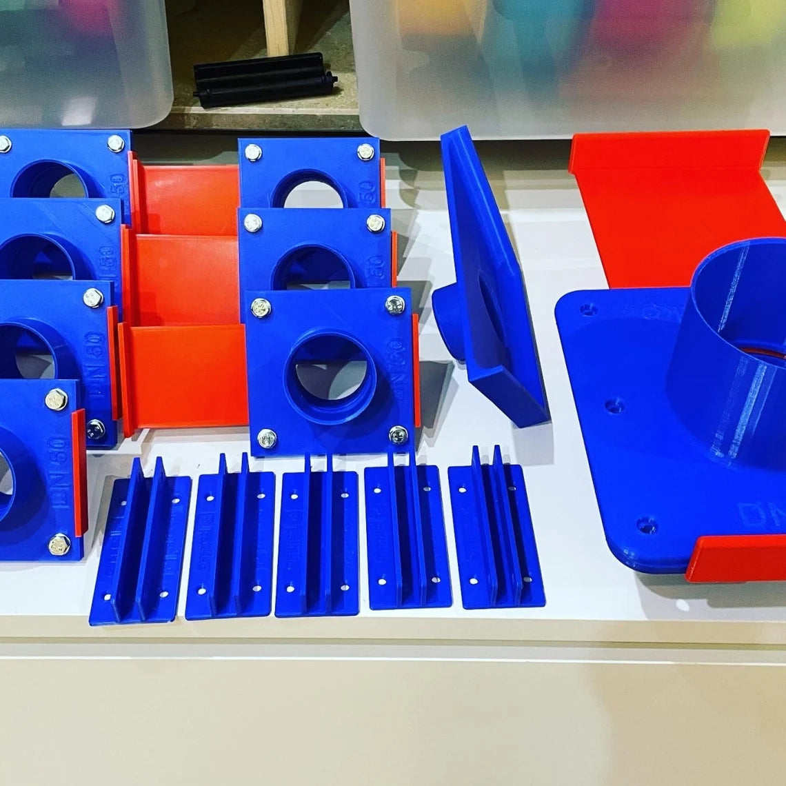 DN50 Blastgate Absperrschieber Absauganlage 50mm Bausatz