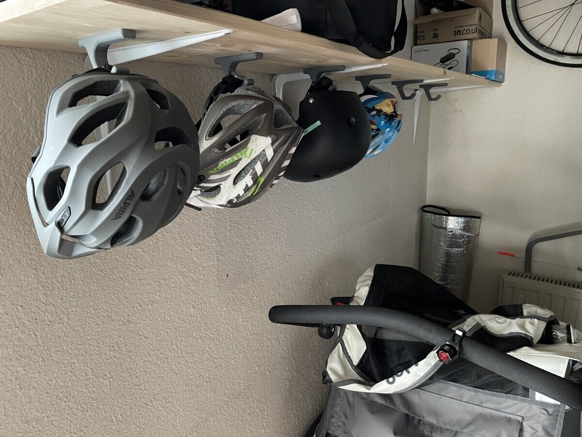 fahrradhelm halter Fahrradhelmhalterung Wandhalterung Unterbauhaken Helmaufhänger