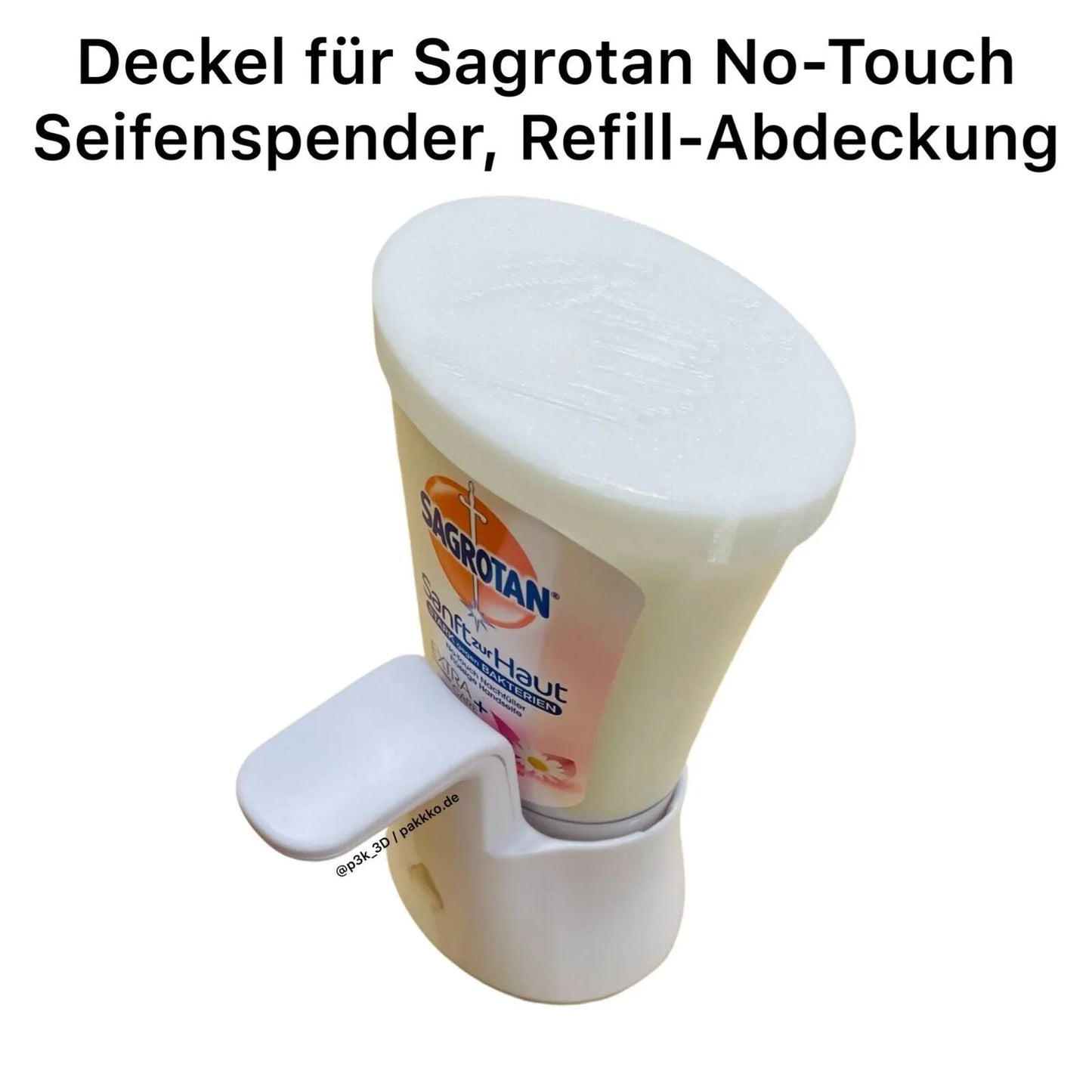 Sagrotan Seifenspender No-Touch Deckel, Refill Abdeckung