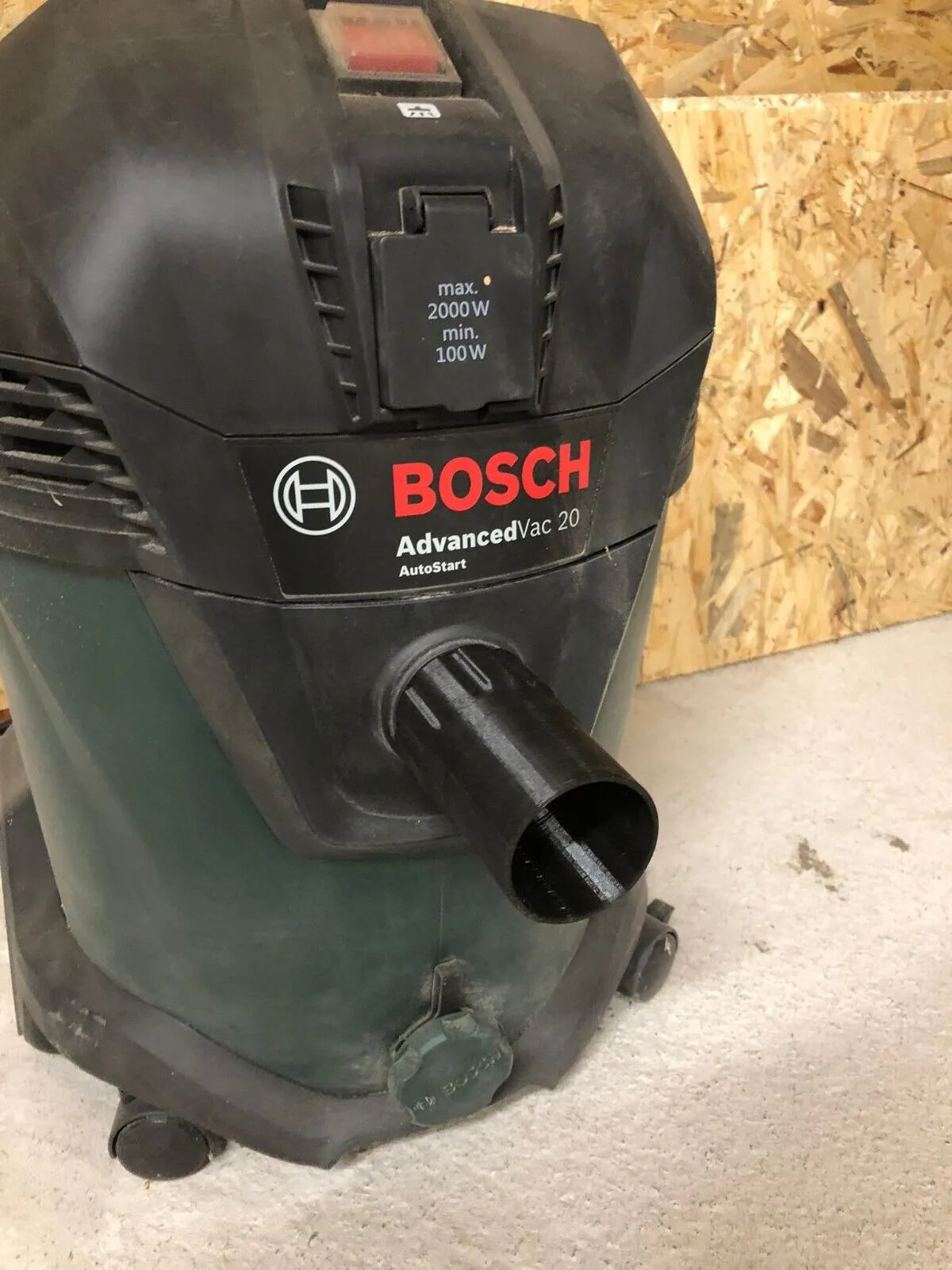 Adapter Bosch Staubsauger AdvancedVac auf DN50 HT-Rohr