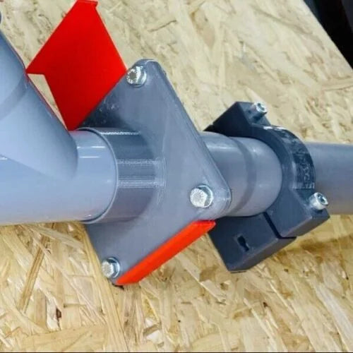 Helden Wandhalterungen DN50 HT-Rohr Blastgate Absperrschieber 50mm