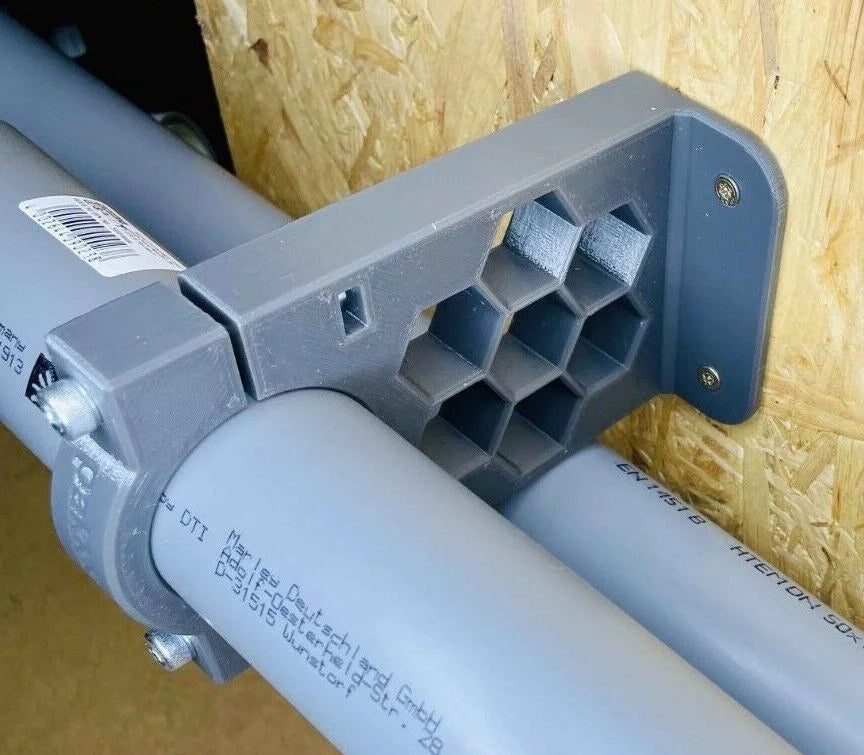 Helden Wandhalterungen DN50 HT-Rohr Blastgate Absperrschieber 50mm