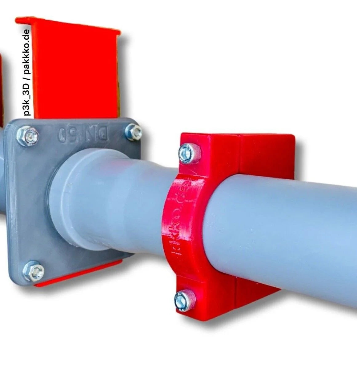 Helden Wandhalterungen DN50 HT-Rohr Blastgate Absperrschieber 50mm