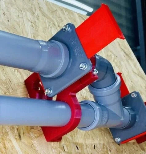 Helden Wandhalterungen DN50 HT-Rohr Blastgate Absperrschieber 50mm