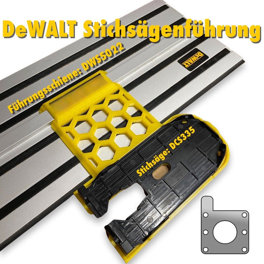 Führung für DeWALT Führungsschiene DWS5022 und Stichsäge DCS335