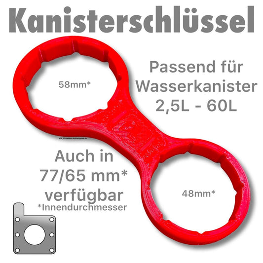 Kanisterschlüssel für Wasserkanister 2,5-60L Kanister Öffner