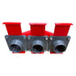 W-Adapter, 3-Wege Adapter inkl. 3x Blastgates DN50 Sparset Absauganlage Absperrschieber
