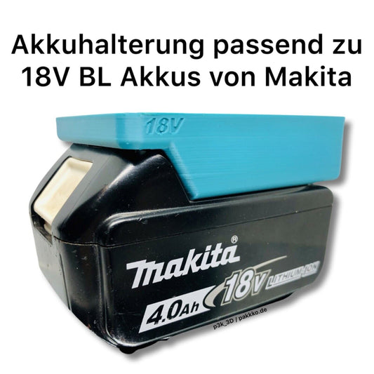 Akkuhalterung für Makita 18V Akkus passend für 18BL