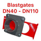 DN50 HELDEN Blastgate Absperrschieber Absauganlage 50mm