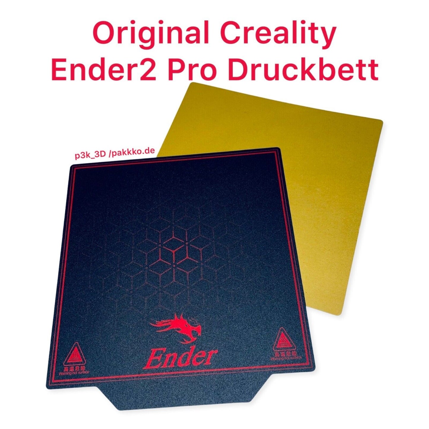 Original Creality Ender 2 Pro Druckbett Magnetbett inkl. Magnetpad