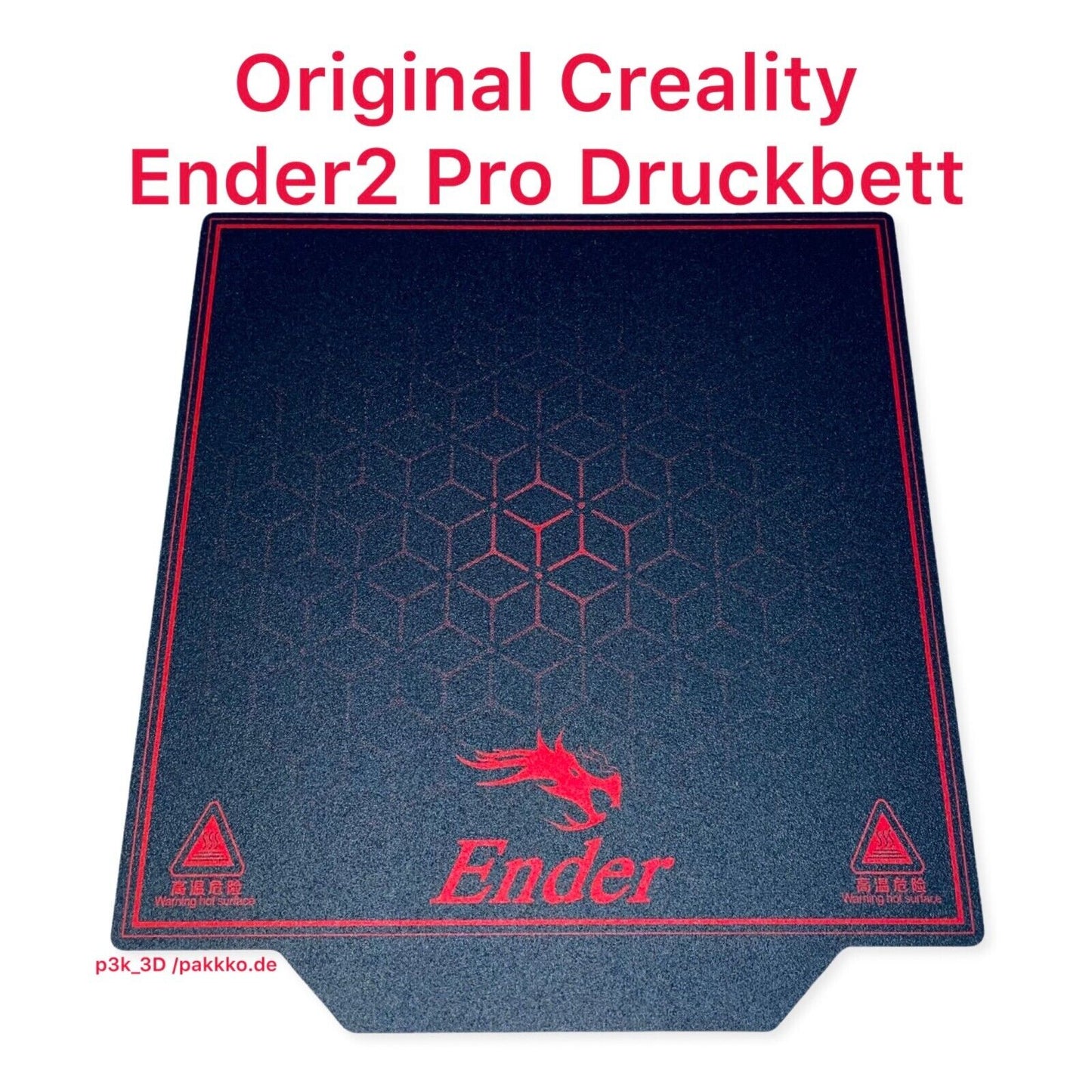 Original Creality Ender 2 Pro Druckbett Magnetbett inkl. Magnetpad