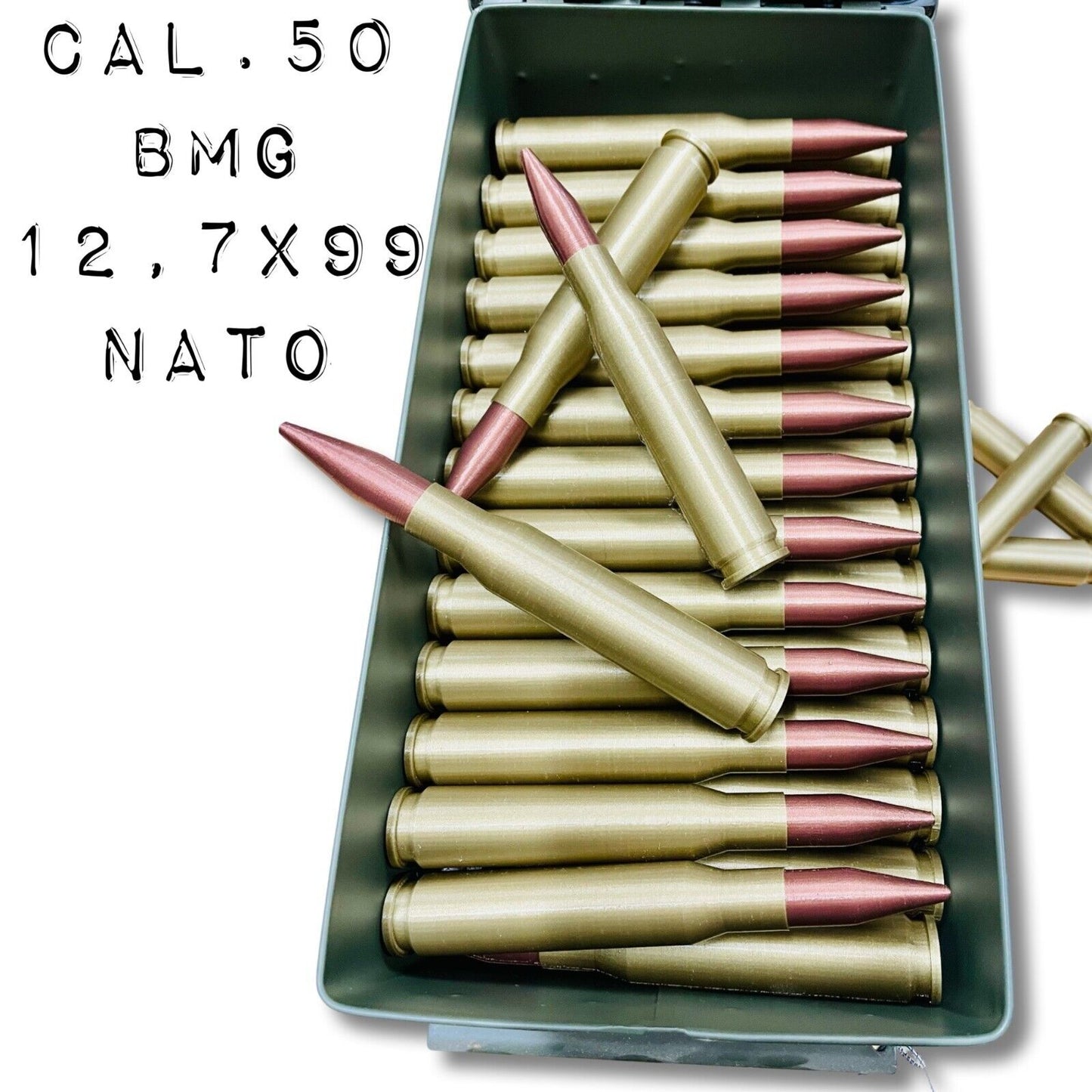 Deko Munition Cal.50 BMG 12,7x99 NATO Sniper Scharfschütze