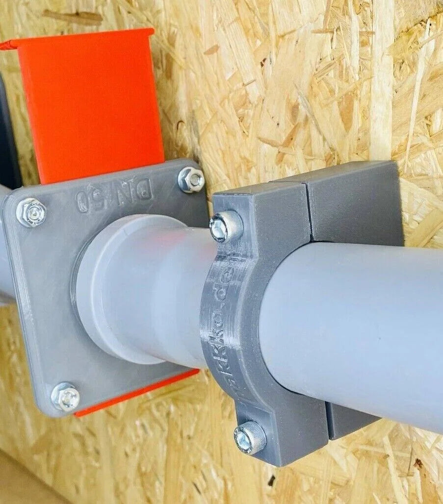 Helden Wandhalterungen DN50 HT-Rohr Blastgate Absperrschieber 50mm ...