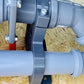 Helden Wandhalterungen DN50 HT-Rohr Blastgate Absperrschieber 50mm